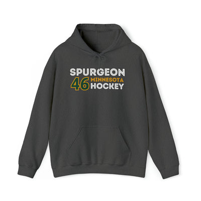 Jared Spurgeon Sweatshirt 46 Minnesota Hockey Grafitti Wall Design Unisex Hooded