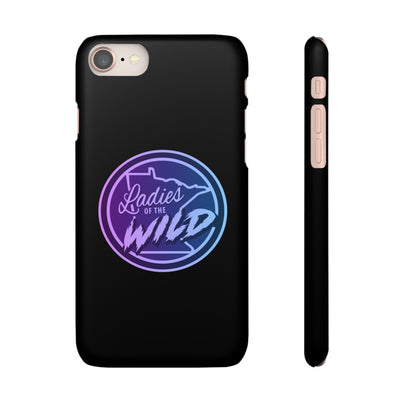 Ladies Of The Wild Gradient Colors Snap Phone Case In Black