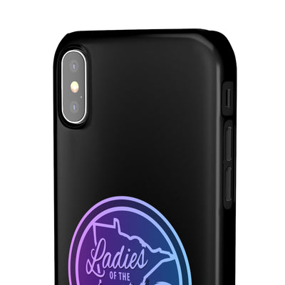 Ladies Of The Wild Gradient Colors Snap Phone Case In Black