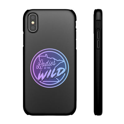 Ladies Of The Wild Gradient Colors Snap Phone Case In Black