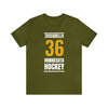 Zuccarello 36 Minnesota Hockey Gold Vertical Design Unisex T-Shirt