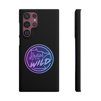 Ladies Of The Wild Gradient Colors Snap Phone Case In Black