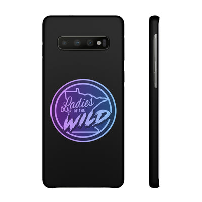 Ladies Of The Wild Gradient Colors Snap Phone Case In Black