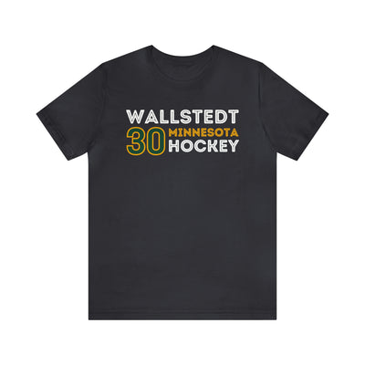 Jesper Wallstedt T-Shirt 30 Minnesota Hockey Grafitti Wall Design Unisex