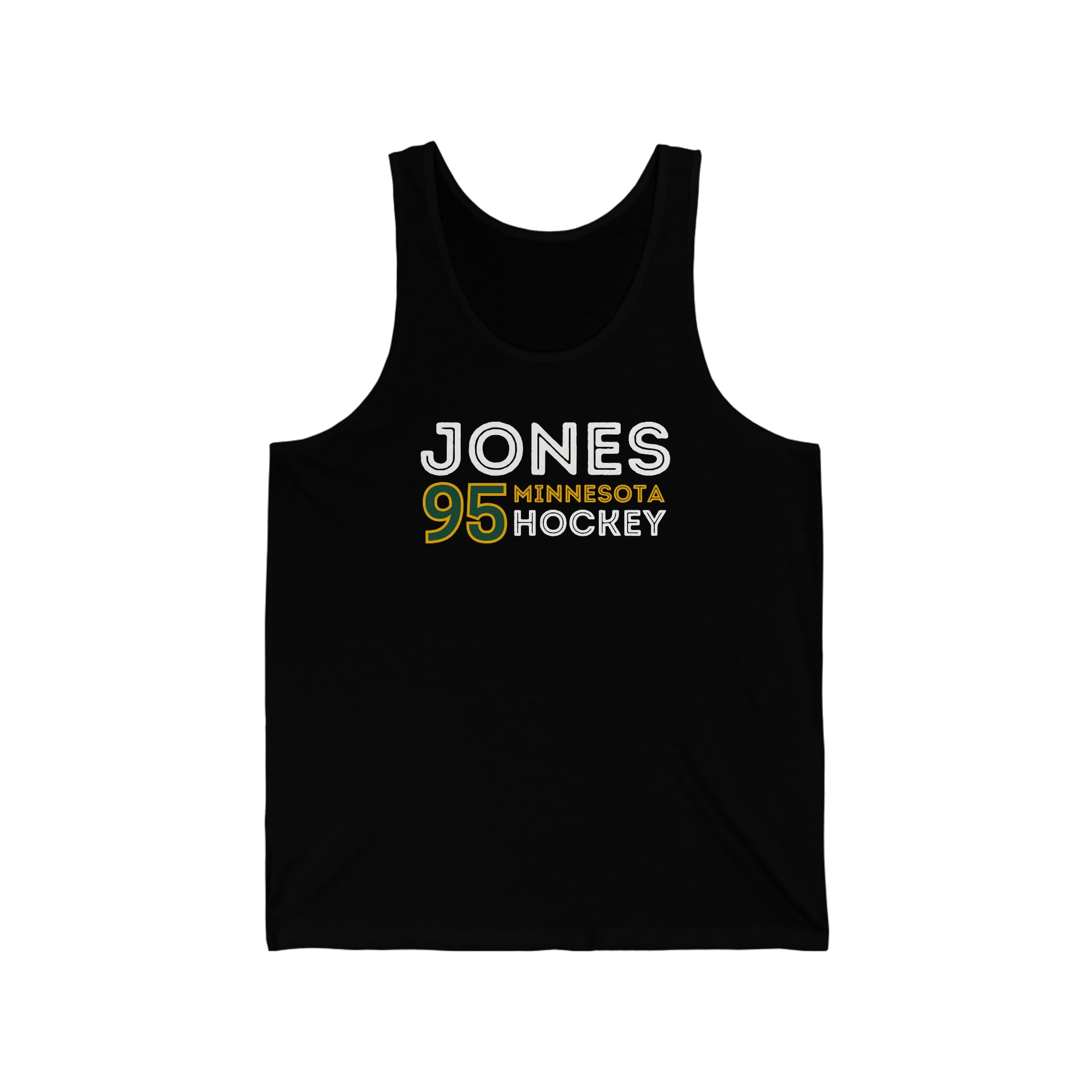 Jones 95 Minnesota Hockey Grafitti Wall Design Unisex Jersey Tank Top