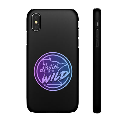 Ladies Of The Wild Gradient Colors Snap Phone Case In Black