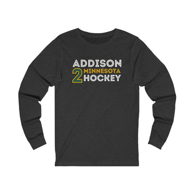 Addison 2 Minnesota Hockey Grafitti Wall Design Unisex Jersey Long Sleeve Shirt