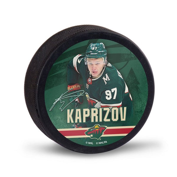 Minnesota Wild Kirill Kaprizov Hockey Puck