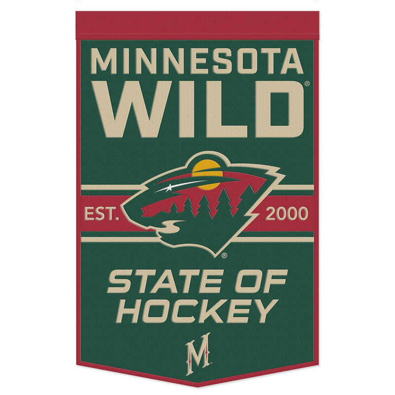 Minnesota Wild Giant Wool Banner, 24x38"