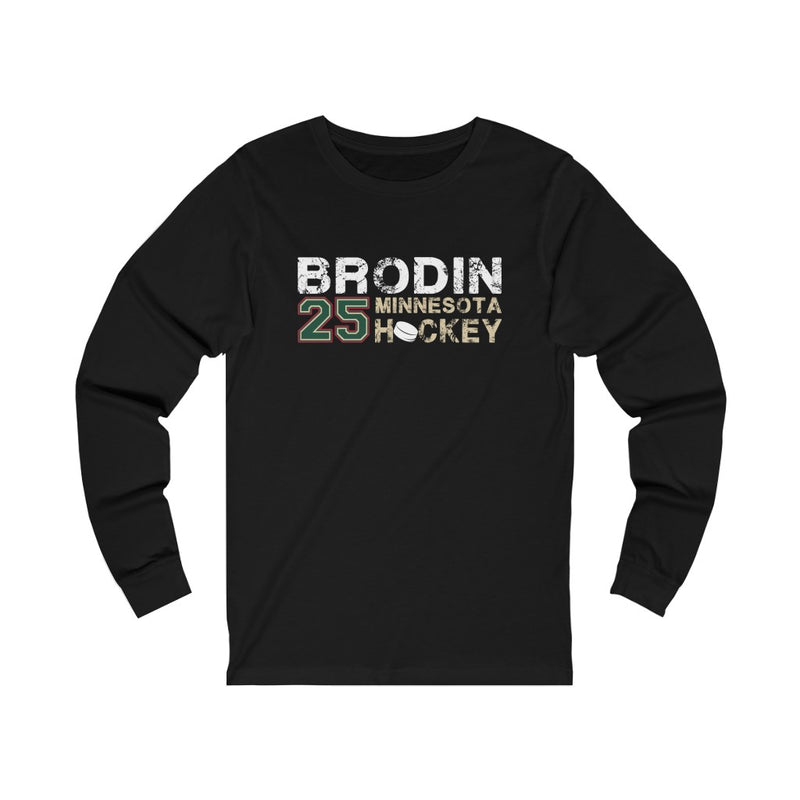 Brodin 25 Minnesota Hockey Unisex Jersey Long Sleeve Shirt