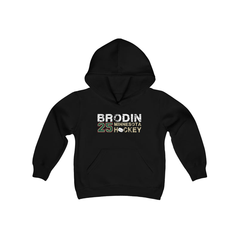 Brodin 25 Minnesota Hockey Youth Hooded Sweatshirt