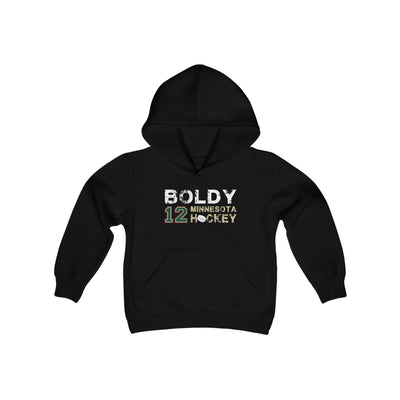Boldy 12 Minnesota Hockey Youth Hooded Sweatshirt