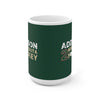 Addison 2 Minnesota Hockey Ceramic Coffee Mug In Forest Green, 15oz