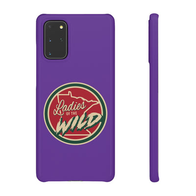 Ladies Of The Wild Snap Phone Cases In Purple