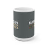 Kaprizov 97 Minnesota Hockey Ceramic Coffee Mug In Gray, 15oz