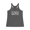 "All I Need Is Love, Hockey And A Cat" Women's Tri-Blend Racerback Tank Top