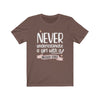 "Never Underestimate A Girl With Hockey Stick" Unisex Jersey Tee
