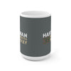 Hartman 38 Minnesota Hockey Ceramic Coffee Mug In Gray, 15oz