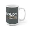 Boldy 12 Minnesota Hockey Ceramic Coffee Mug In Gray, 15oz