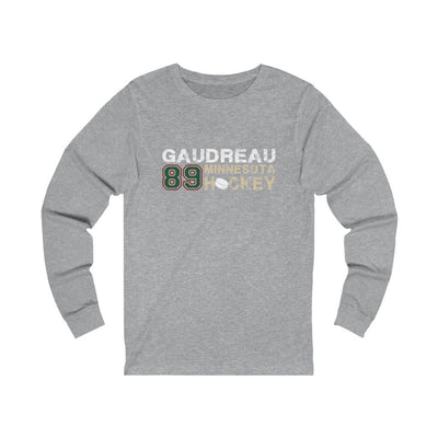 Gaudreau 89 Minnesota Hockey Unisex Jersey Long Sleeve Shirt