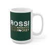 Rossi 23 Minnesota Hockey Ceramic Coffee Mug In Forest Green, 15oz