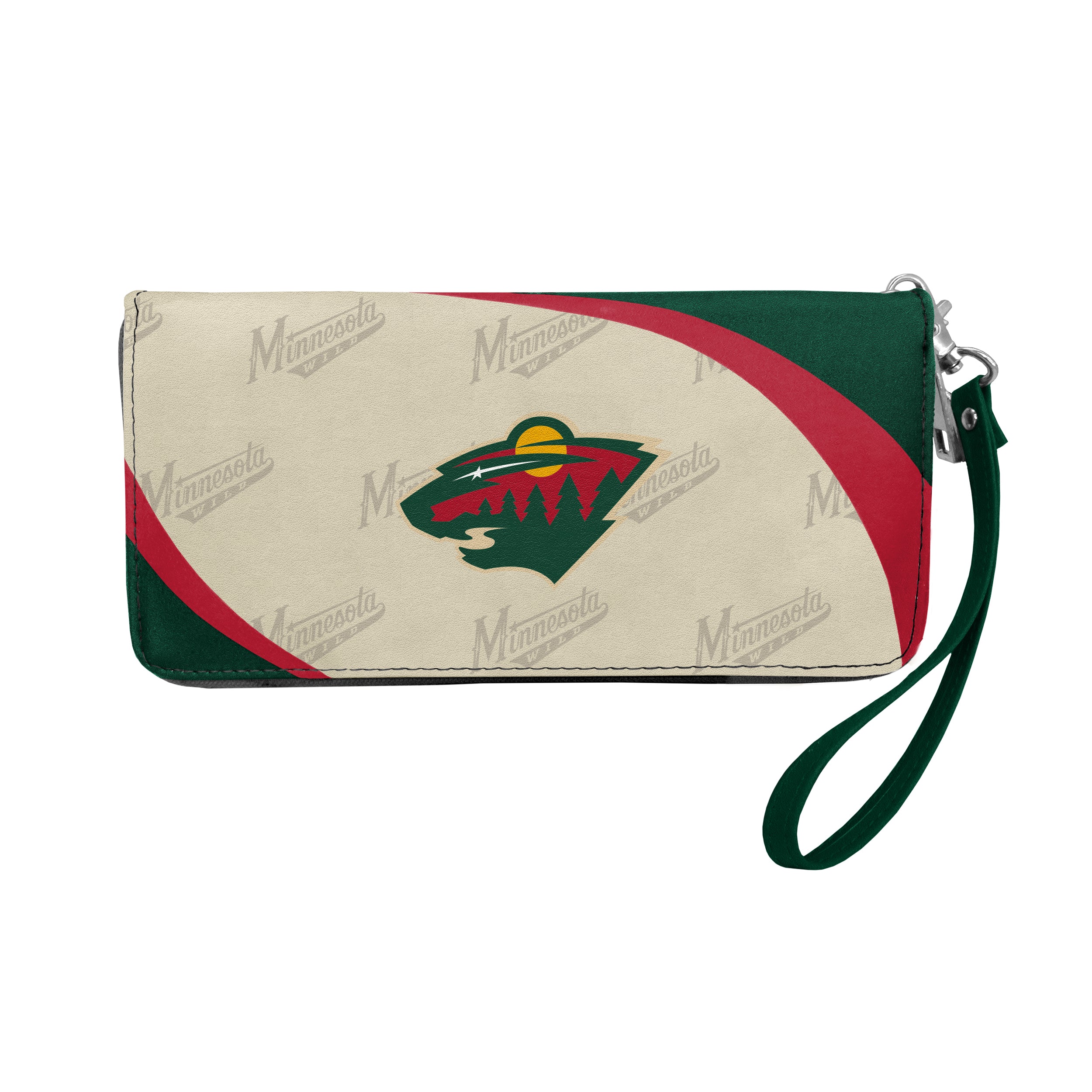 NFL Green Bay Packers Curve Zip Organizer Wallet