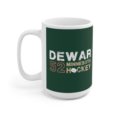 Dewar 52 Minnesota Hockey Ceramic Coffee Mug In Forest Green, 15oz