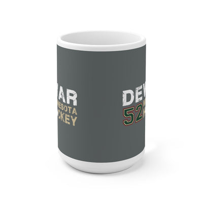 Dewar 52 Minnesota Hockey Ceramic Coffee Mug In Gray, 15oz