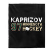 Kaprizov 97 Minnesota Hockey Velveteen Plush Blanket