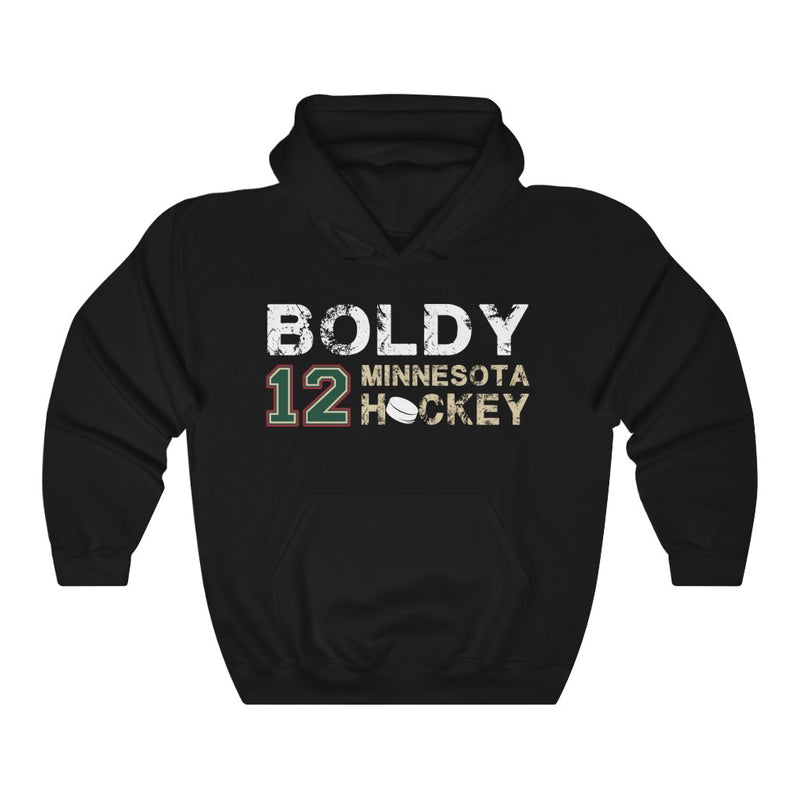 Boldy 12 Minnesota Hockey Unisex Hooded Sweatshirt