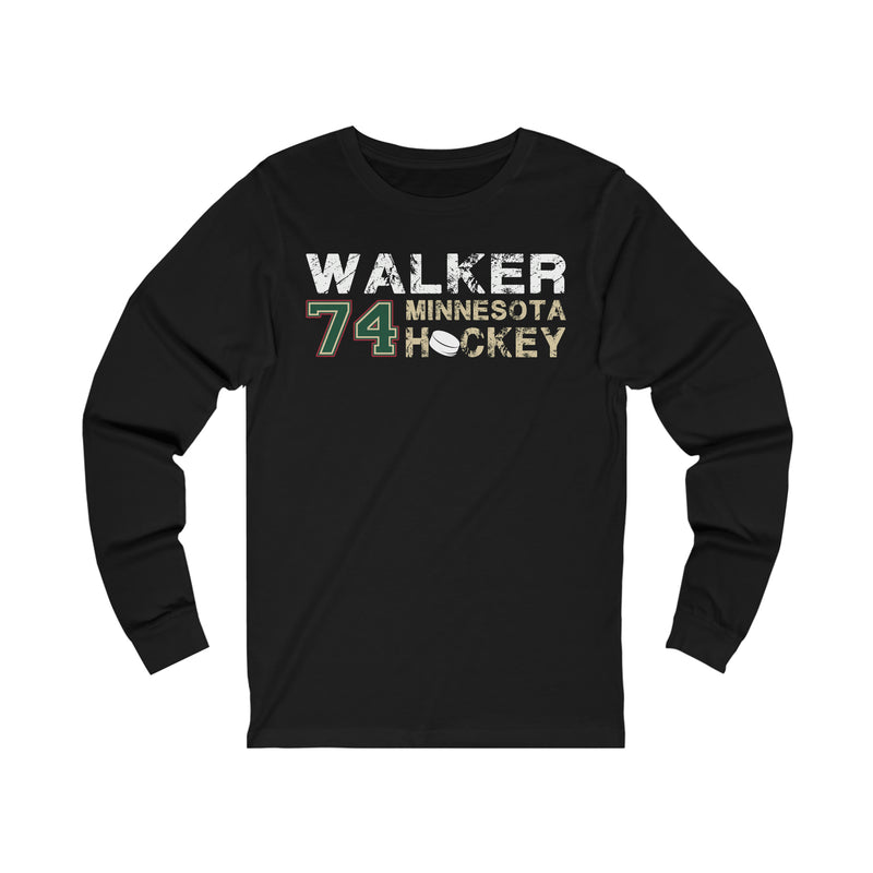 Walker 74 Minnesota Hockey Unisex Jersey Long Sleeve Shirt