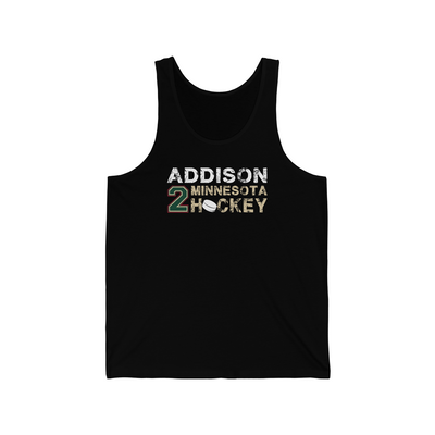 Addison 2 Minnesota Hockey Unisex Jersey Tank Top