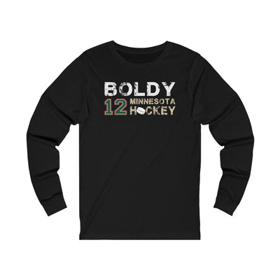 Boldy 12 Minnesota Hockey Unisex Jersey Long Sleeve Shirt