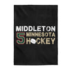 Middleton 5 Minnesota Hockey Velveteen Plush Blanket