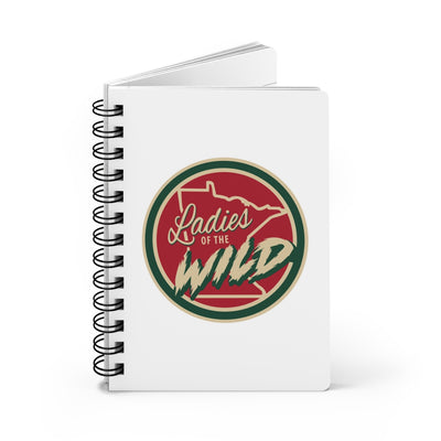 Ladies Of The Wild Spiral Bound Journal In White