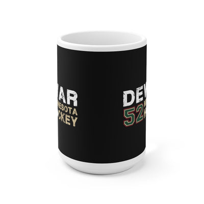Dewar 52 Minnesota Hockey Ceramic Coffee Mug In Black, 15oz
