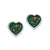 Minnesota Wild 3D Heart Post Earrings Spring Sale