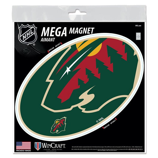 Minnesota Wild Mega Outdoor Magnet, 6x6"