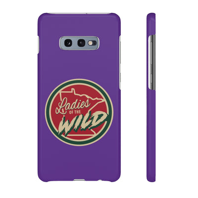 Ladies Of The Wild Snap Phone Cases In Purple