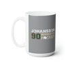 Johansson 90 Minnesota Hockey Ceramic Coffee Mug In Gray, 15oz