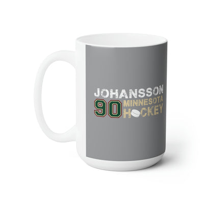 Johansson 90 Minnesota Hockey Ceramic Coffee Mug In Gray, 15oz