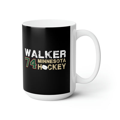 Walker 74 Minnesota Hockey Ceramic Coffee Mug In Black, 15oz