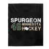 Spurgeon 46 Minnesota Hockey Velveteen Plush Blanket