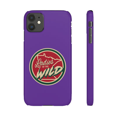 Ladies Of The Wild Snap Phone Cases In Purple