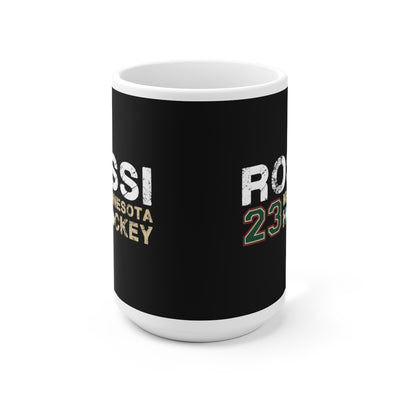 Rossi 23 Minnesota Hockey Ceramic Coffee Mug In Black, 15oz