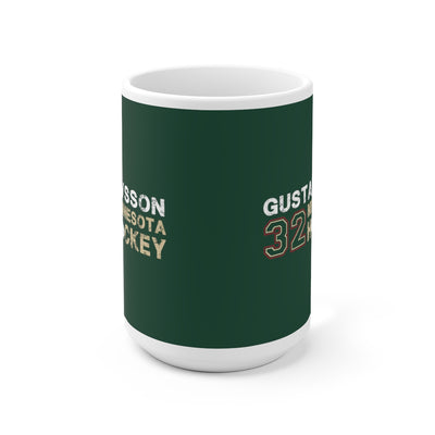 Gustavsson 32 Minnesota Hockey Ceramic Coffee Mug In Forest Green, 15oz