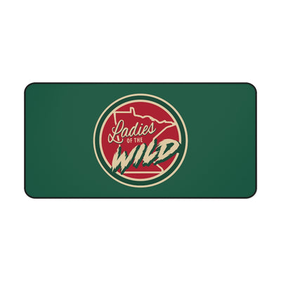 Ladies Of The Wild Desk Mat In Forest Green
