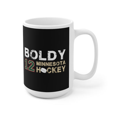 Boldy 12 Minnesota Hockey Ceramic Coffee Mug In Black, 15oz
