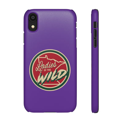 Ladies Of The Wild Snap Phone Cases In Purple