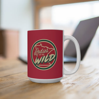 Ladies Of The Wild Ceramic Coffee Mug In Iron Range Red, 15oz